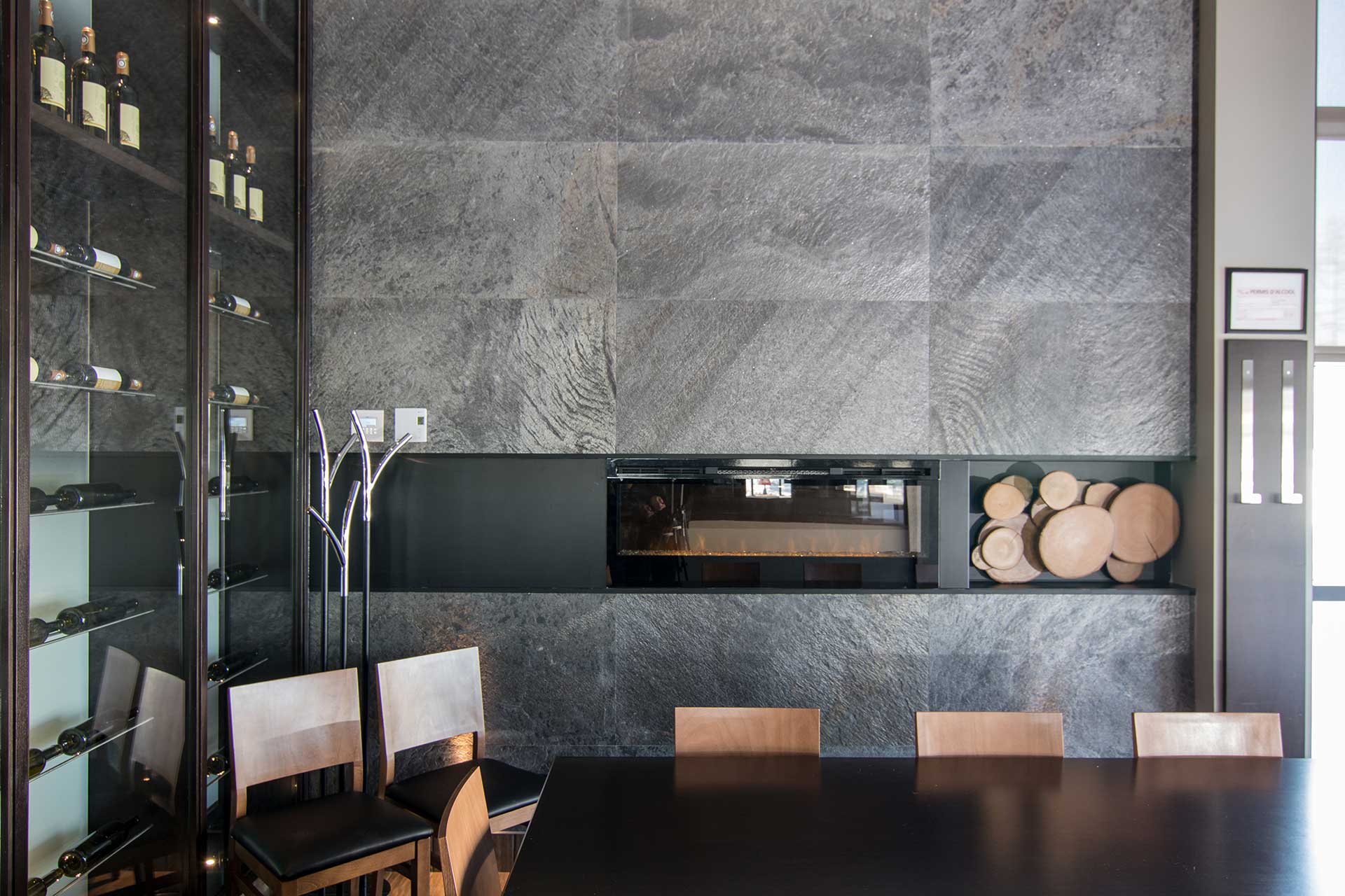 Laminated stone wall coverings Métal | Lanctôt Couvre-Sol Design