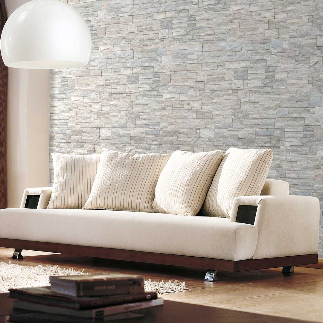 Pierres naturelles Bianko - Revêtement mural | Lanctôt Couvre-Sol Design