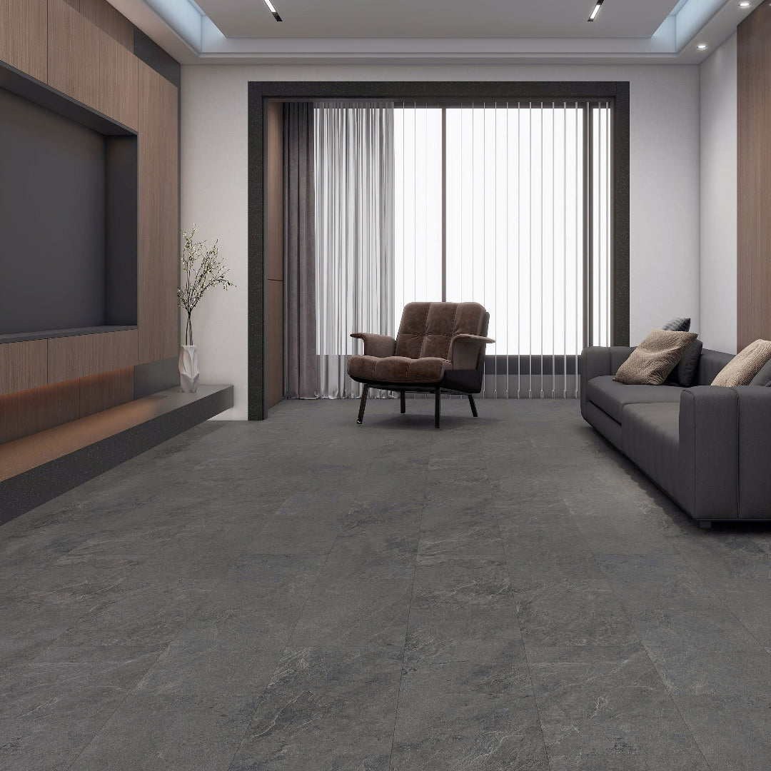 Tuile de vinyle imitation marbre-Évolution Azura|Lanctôt Couvre-Sol Design