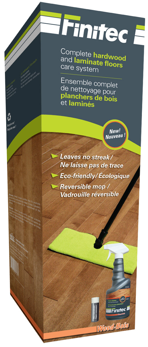 Complete cleaning kit for wood and laminate floors