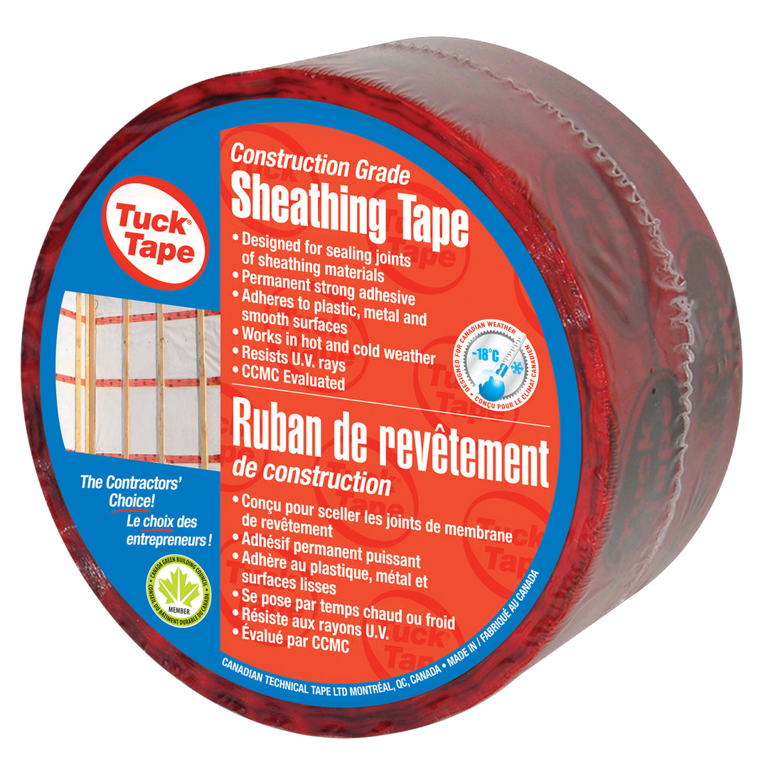 Red vapor barrier tape