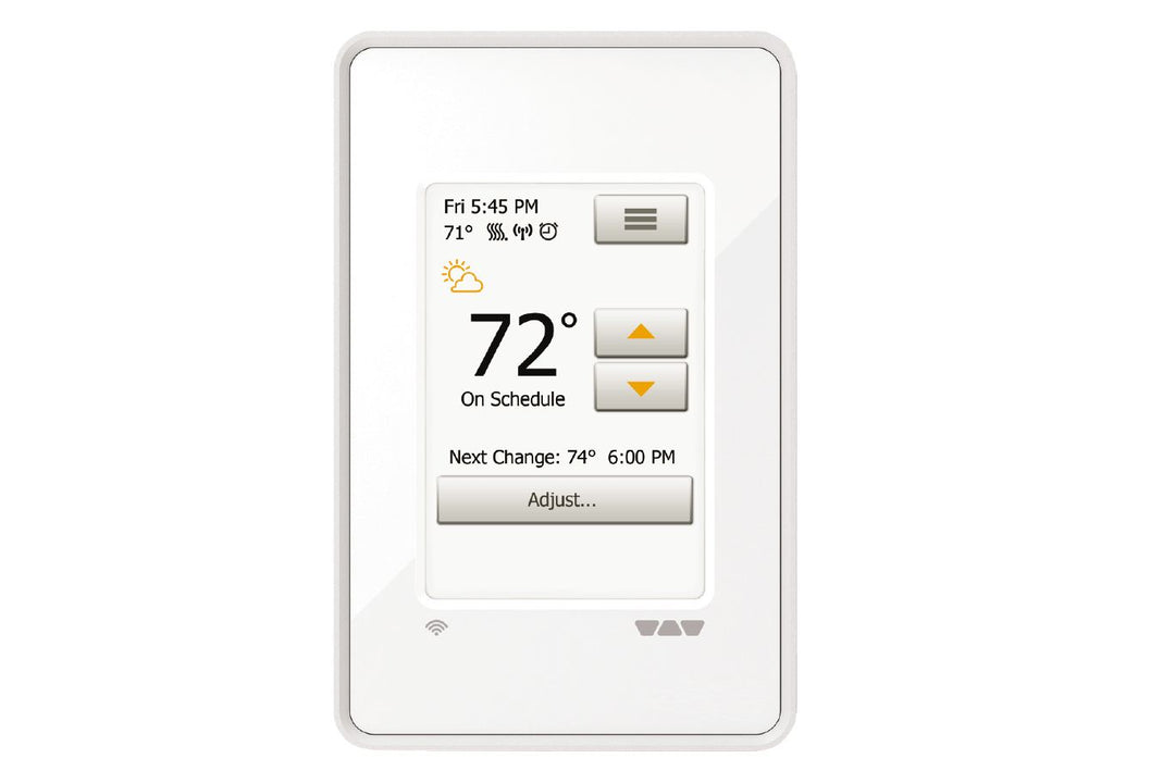 Thermostat numérique programmable à écran tactile Wi-Fi avec capteur thermique Schluter